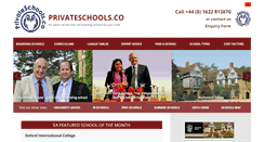 Desktop Screenshot of privateschools.co